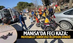Manisa’da U dönüşü faciası: Motosiklet metrelerce savruldu!