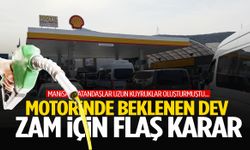 Motorin zammı için flaş karar!