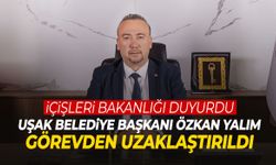 Tutuklu Uşak Belediye Başkanı Özkan Yalım görevden uzaklaştırıldı