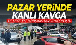 Pazar yerinde kanlı kavga!