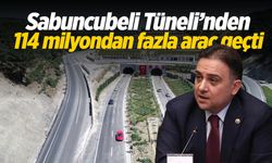 Sabuncubeli Tüneli’nden 114 milyondan fazla araç geçti