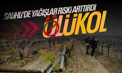 Salihli'de yağışlar Ölükol riskini artırdı