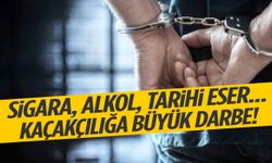 Sigara, alkol, tarihi eser… Manisa’da kaçakçılığa büyük darbe!