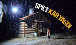 Spil Dağı'nda Mart bitmeden kar sürprizi