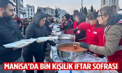 Manisa’da 1000 kişilik iftar sofrası