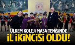 Ülkem Koleji masa tenisinde il ikincisi oldu