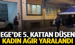 5. kattan düşen kadın ağır yaralandı