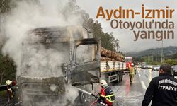 Aydın-İzmir Otoyolu'nda yangın
