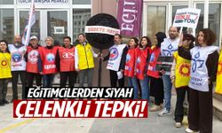 Eğitimcilerden siyah çelenkli tepki!