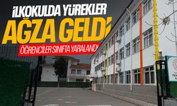 İlkokulda yürekler ağza geldi! Öğrenciler sınıfta yaralandı