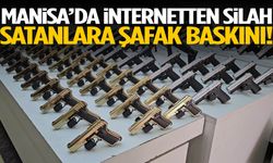 Manisa’da internetten silah satanlara şafak baskını!