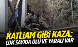 Katliam gibi kaza: Halk otobüsü köprü diğerine çarptı! Çok sayıda ölü ve yaralı var…