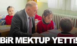 Kaymakam bir mektupla sınıfa geldi!