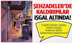 Şehzadeler’de kaldırımlar işgal altında!
