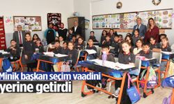 Minik başkan seçim vaadini yerine getirdi