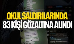 Okul saldırılarında 83 kişi gözaltına alındı