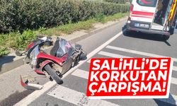 Salihli’de korkutan çarpışma! Yaralılar var…