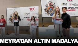 Yunusemreli Meyra Ak’tan altın madalya... Şimdi hedef Türkiye finalleri