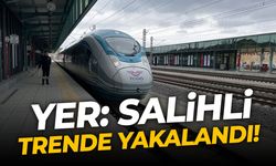 Yer: Salihli... Trende yakalandı!