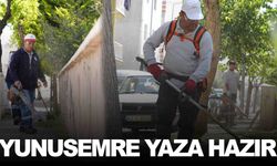 Yunusemre’de yaza hazırlık... Sokak ve parklara bakım