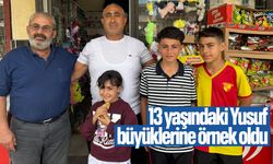13 yaşındaki Yusuf büyüklere örnek oldu