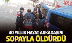 40 yıllık hayat arkadaşını sopayla öldürdü