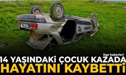 Şarampole devrilen otomobilde 14 yaşındaki çocuk hayatını kaybetti