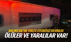 Balıkesir’de yolcu otobüsü devrildi: 3 ölü, 26 yaralı
