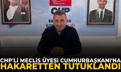 CHP'li meclis üyesi, Cumhurbaşkanı'na hakaretten tutuklandı