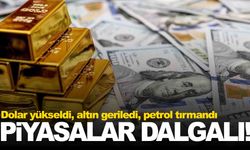 Piyasalarda karışık seyir: Dolar yükseldi, altın geriledi, petrol tırmandı