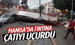 Facianın eşiğinden dönüldü… Manisa’da fırtına çatıyı uçurdu!