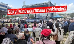 Gördes'te uçurtmalar gökyüzünü renklendirdi