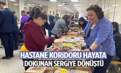 Hastane koridoru hayata dokunan sergiye dönüştü!