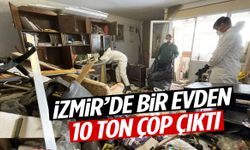İzmir’de şoke eden görüntü: Evden 10 ton çöp çıktı!