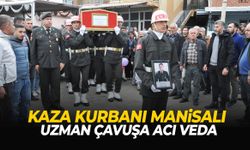 Kaza kurbanı Manisalı uzman çavuş son yolculuğuna uğurlandı
