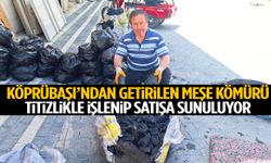 Köprübaşı’ndan getirilen meşe kömürü titizlikle işlenip satışa sunuluyor!