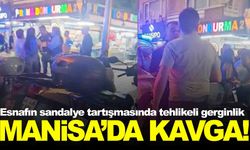 Manisa’da esnafların sandalye kavgası kanlı bitti!