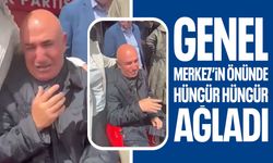 Mahmut Tanal Genel Merkez önünde gözyaşlarını tutamadı