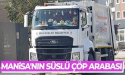 Manisa'nın süslü çöp arabası