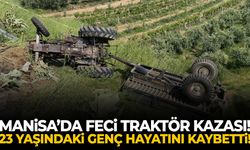Manisa’da traktör şarampole yuvarlandı: 23 yaşındaki sürücü hayatını kaybetti