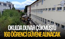 Okulda duvar çökmüştü! 160 öğrenci güvene alınacak