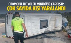 Otomobil ile yolcu minibüsü çarpıştı: Çok sayıda kişi yaralandı