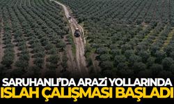 Arazi yollarında ıslah çalışması başladı