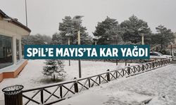 Spil'e Mayıs'ta kar yağdı!