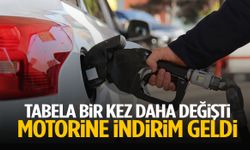 Tabela bir kez daha değişti! Motorine indirim geldi