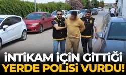 İntikam için gittiği yerde polisi vurdu!