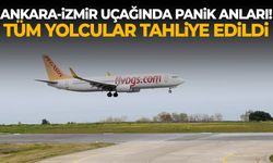 Ankara-İzmir uçağında panik anları! Tüm yolcular tahliye edildi