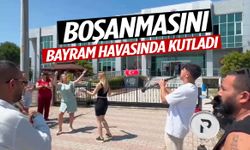 Boşanmayı davul zurnayla kutladı!