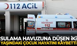 Sulama havuzuna düşen 2 yaşındaki çocuk hayatını kaybetti