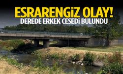 Esrarengiz olay! Derede erkek cesedi bulundu